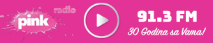 Pink radio banner